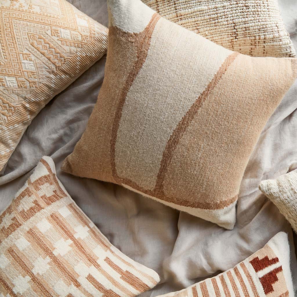 Modern Layered Woven Decorative Pillow - Image 4