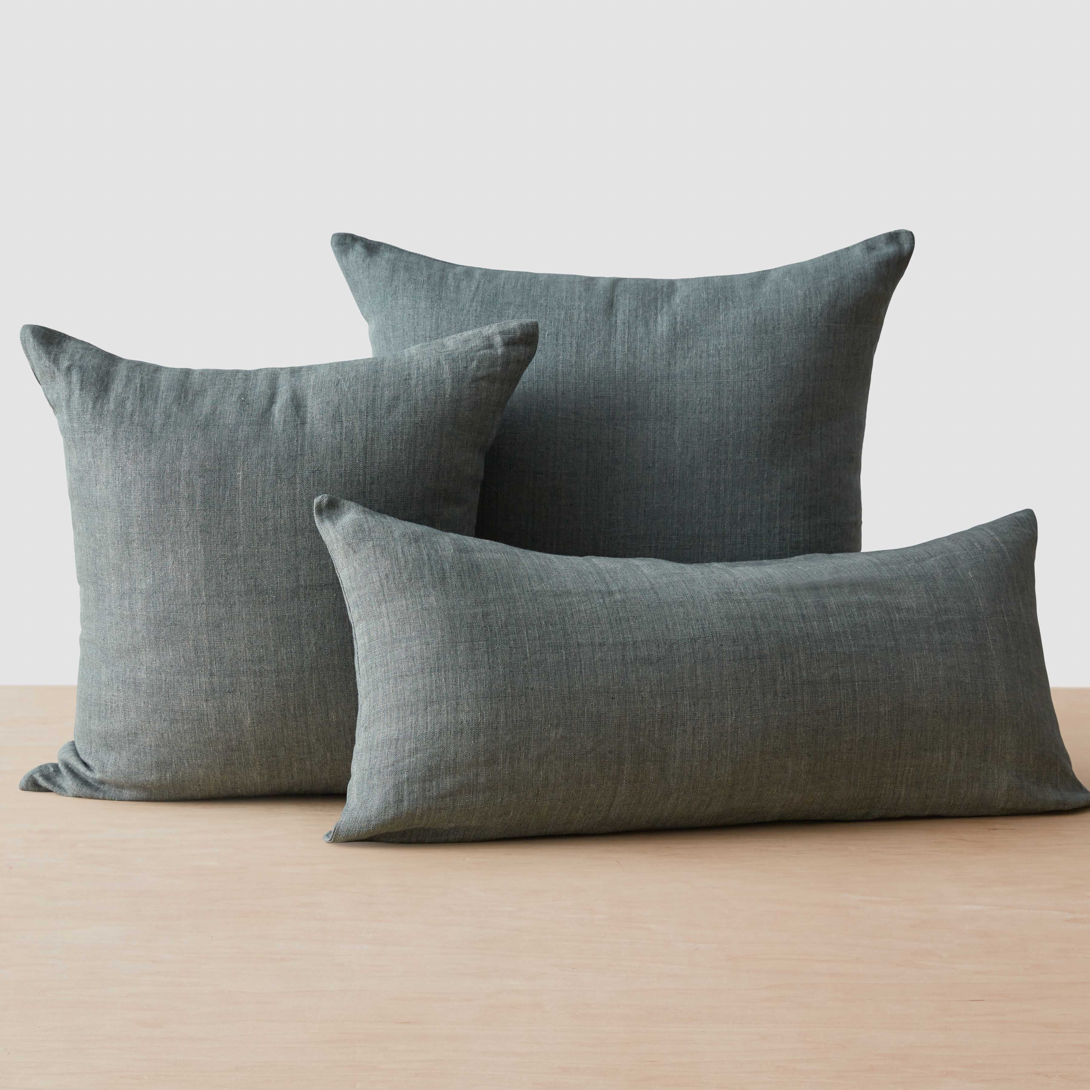 Refined Tonal Linen Decorative Pillow - Image 6