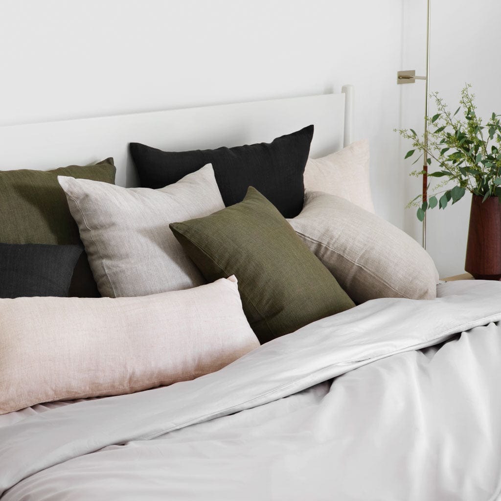 Refined Tonal Linen Decorative Pillow - Image 16