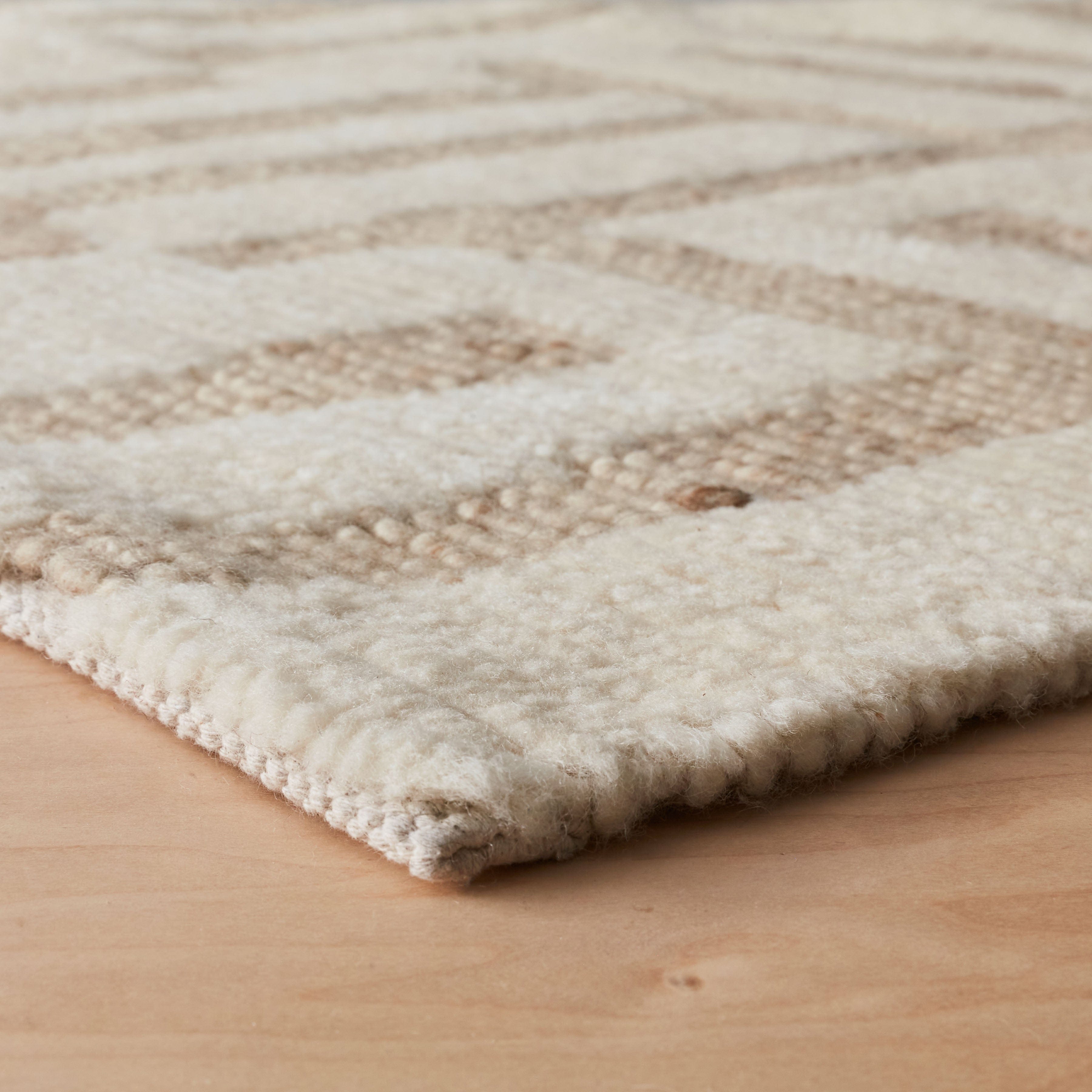 Artisan Woven Wool Area Rug - Image 4