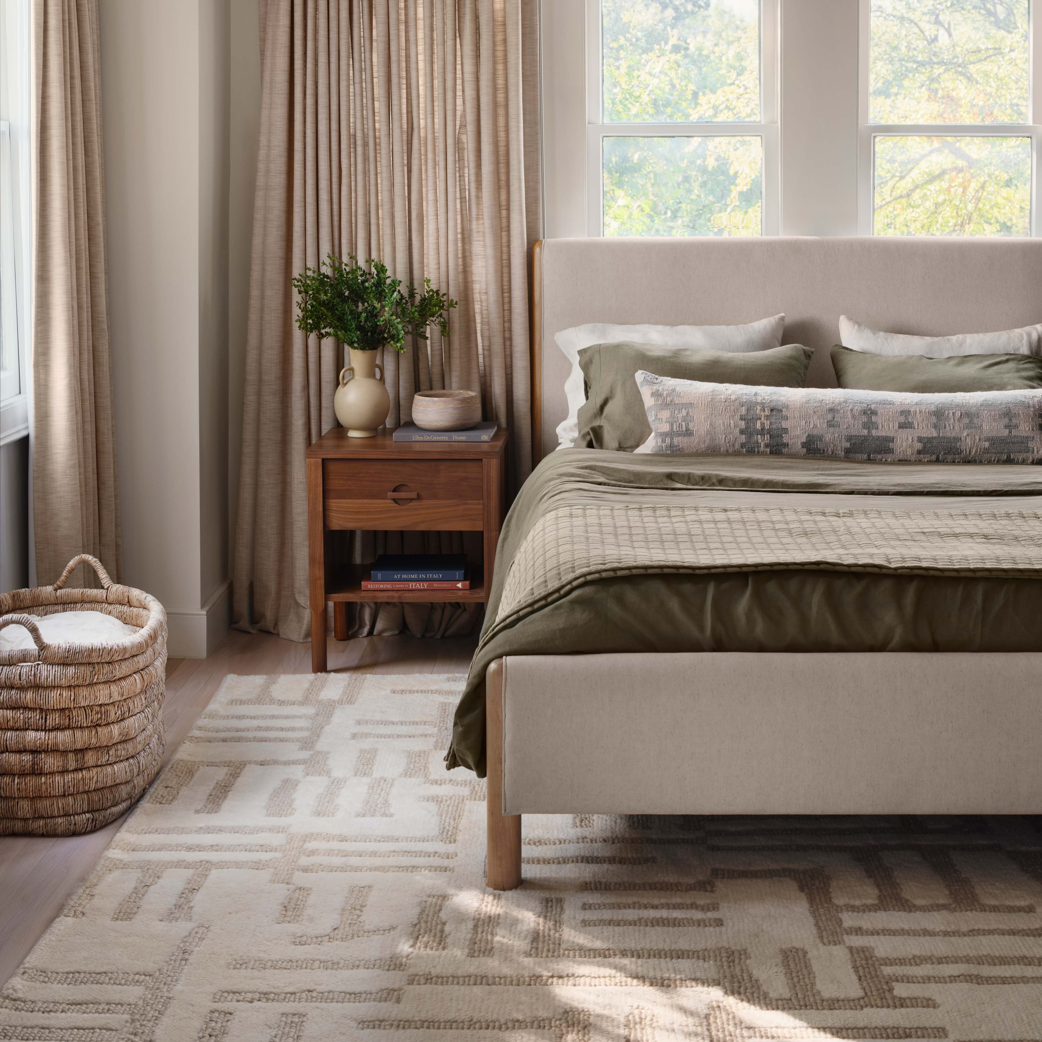 Artisan Woven Wool Area Rug - Image 6
