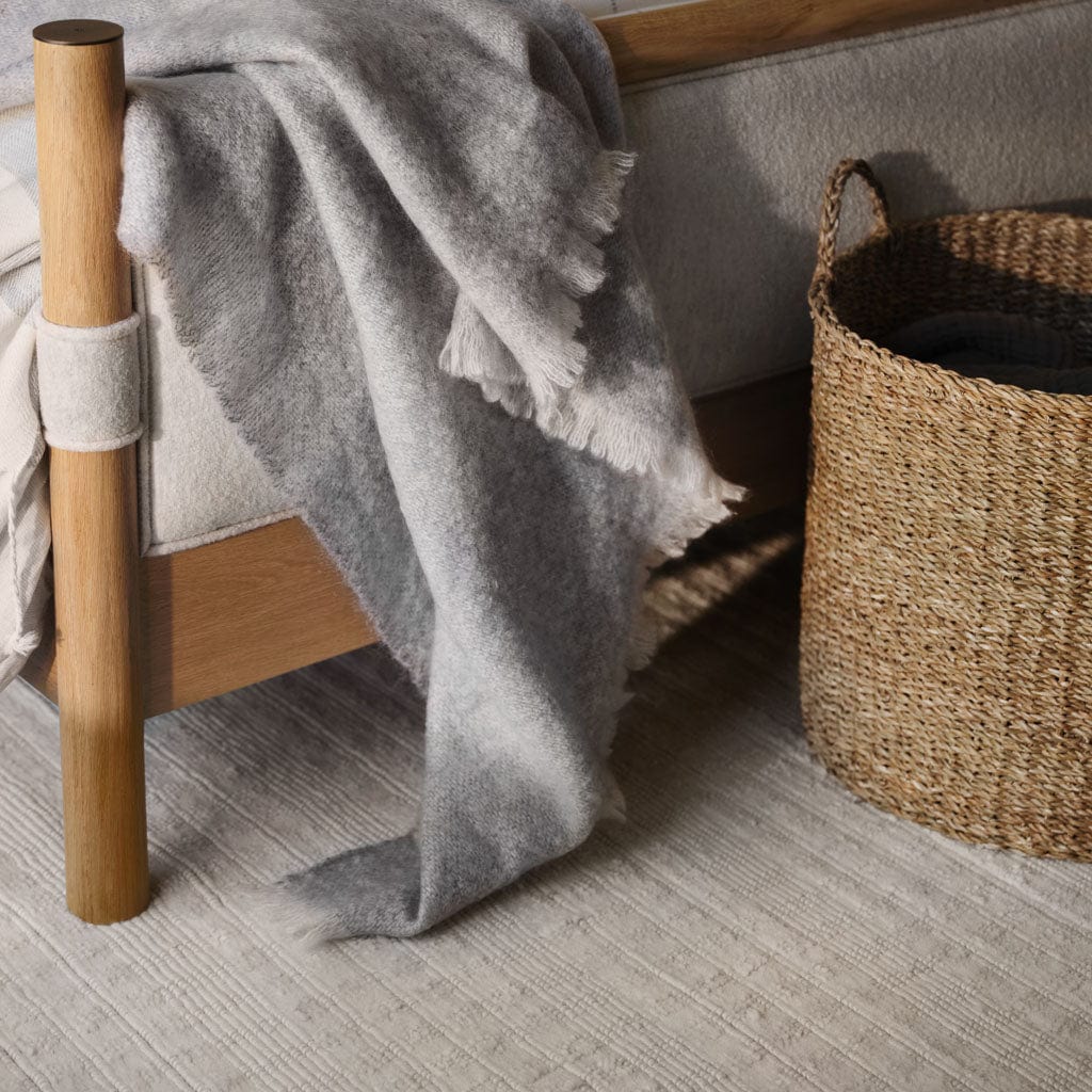 Natural Handwoven Wool Area Rug - Image 7