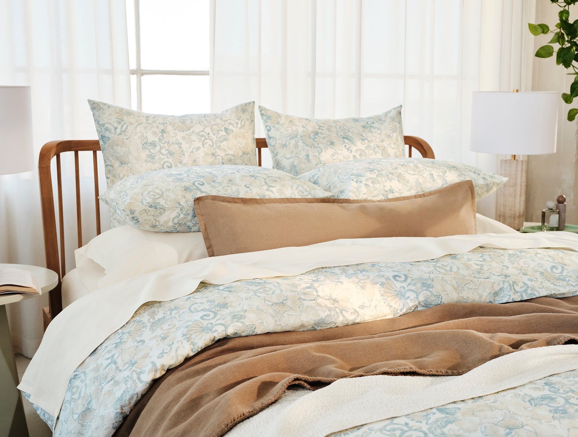 Coastal Blue Printed Textile Pillow Sham for Everyday Comfort - Image 7