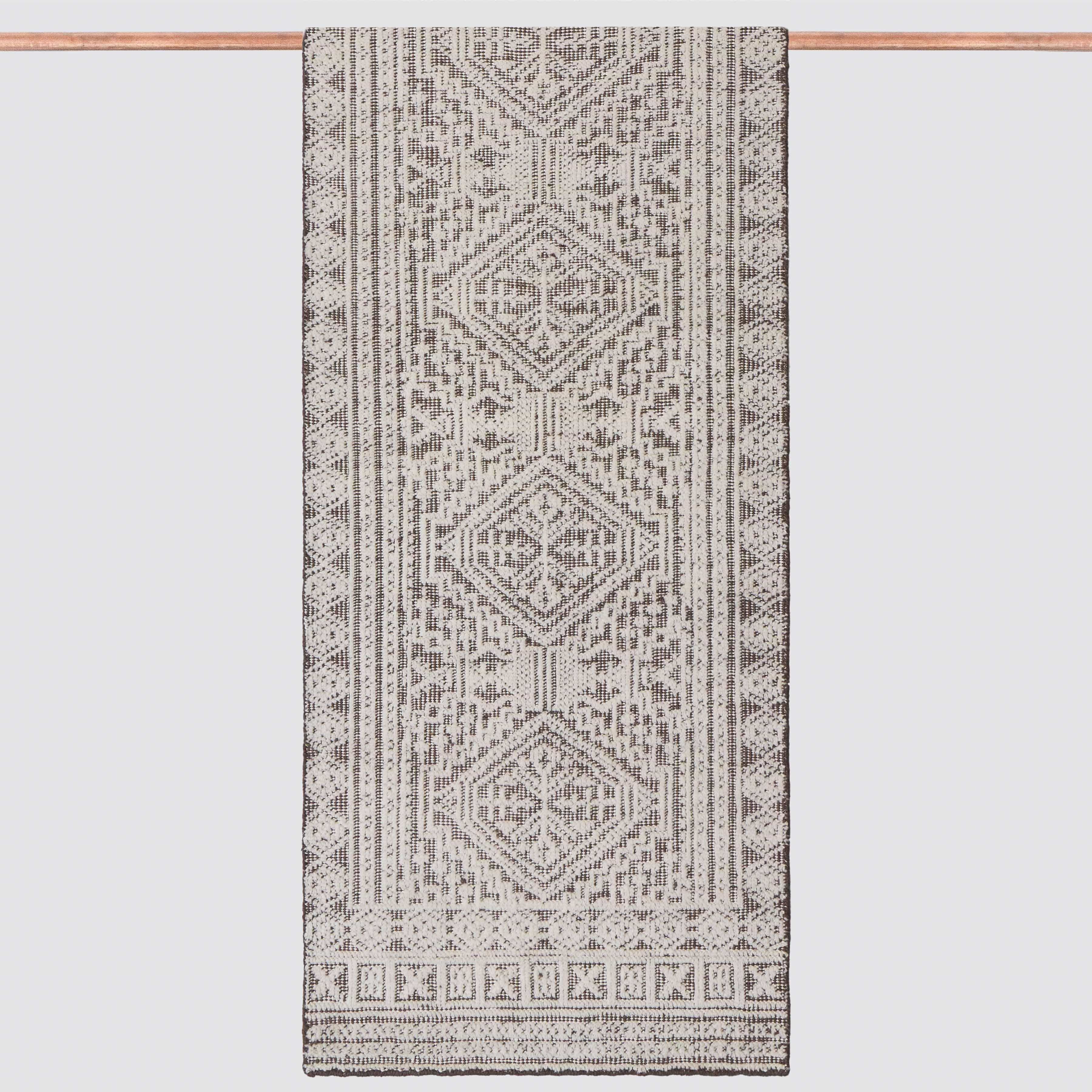 Coastal Hand-Knotted Wool Runner Rug