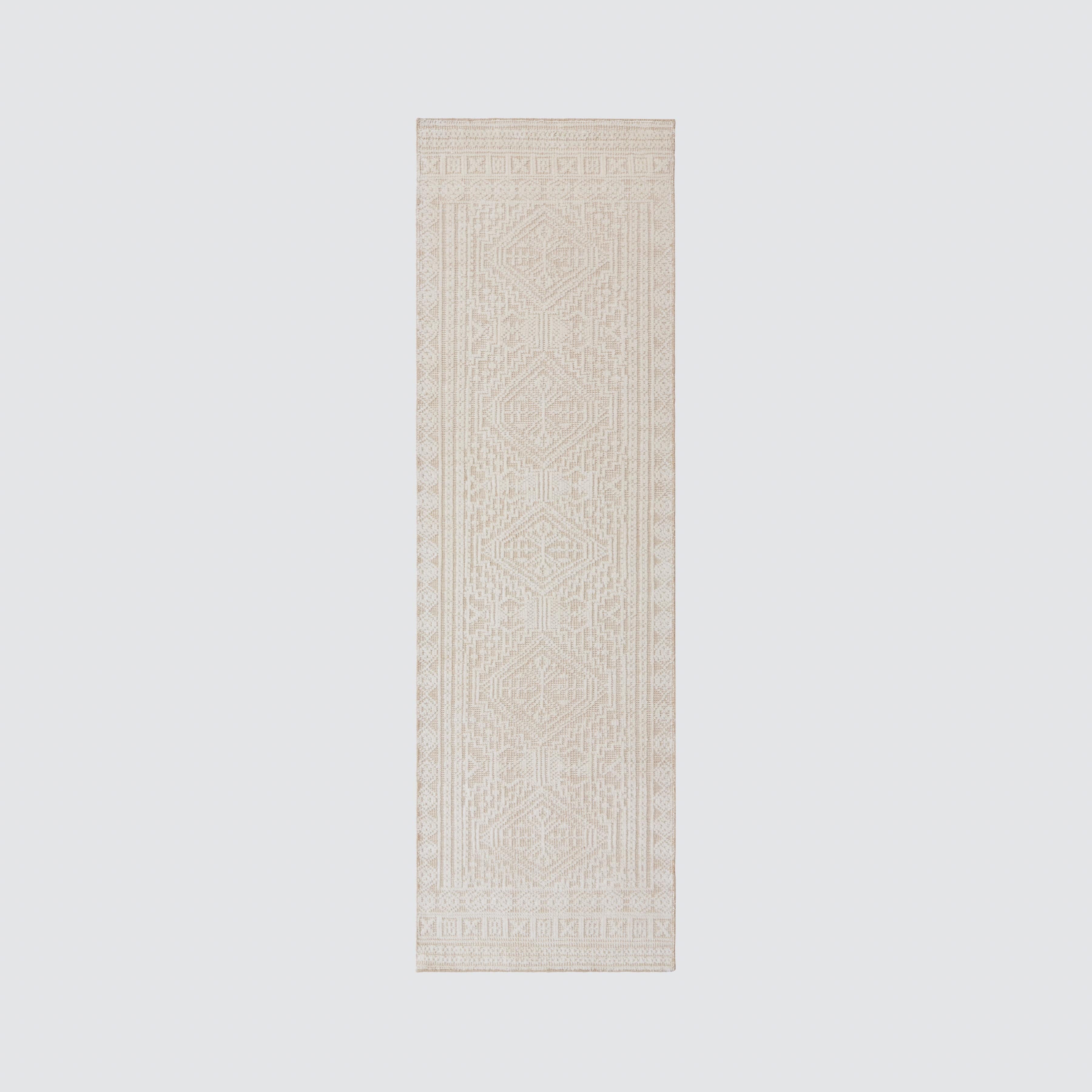 Coastal Hand-Knotted Wool Runner Rug - Image 7