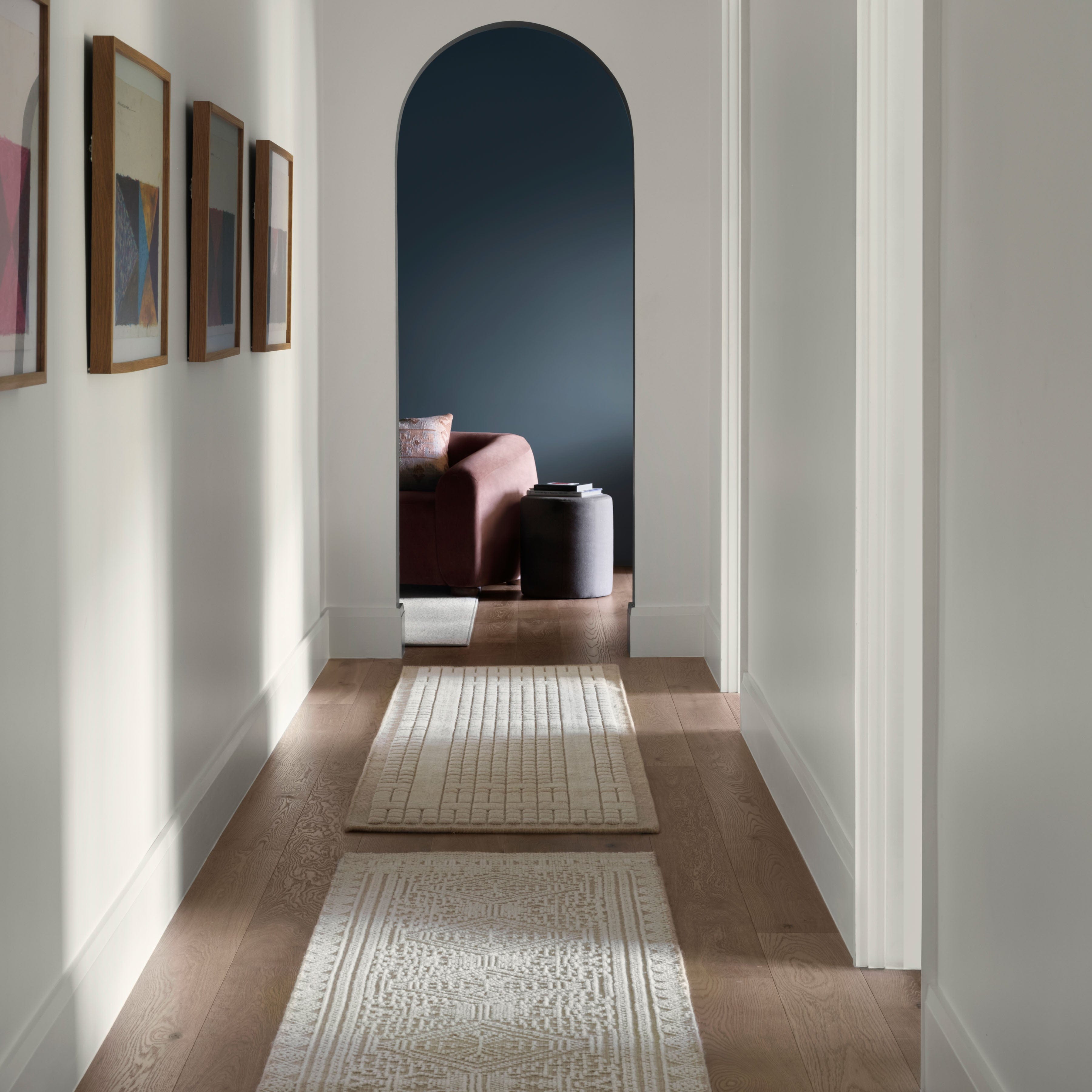 Coastal Hand-Knotted Wool Runner Rug - Image 6