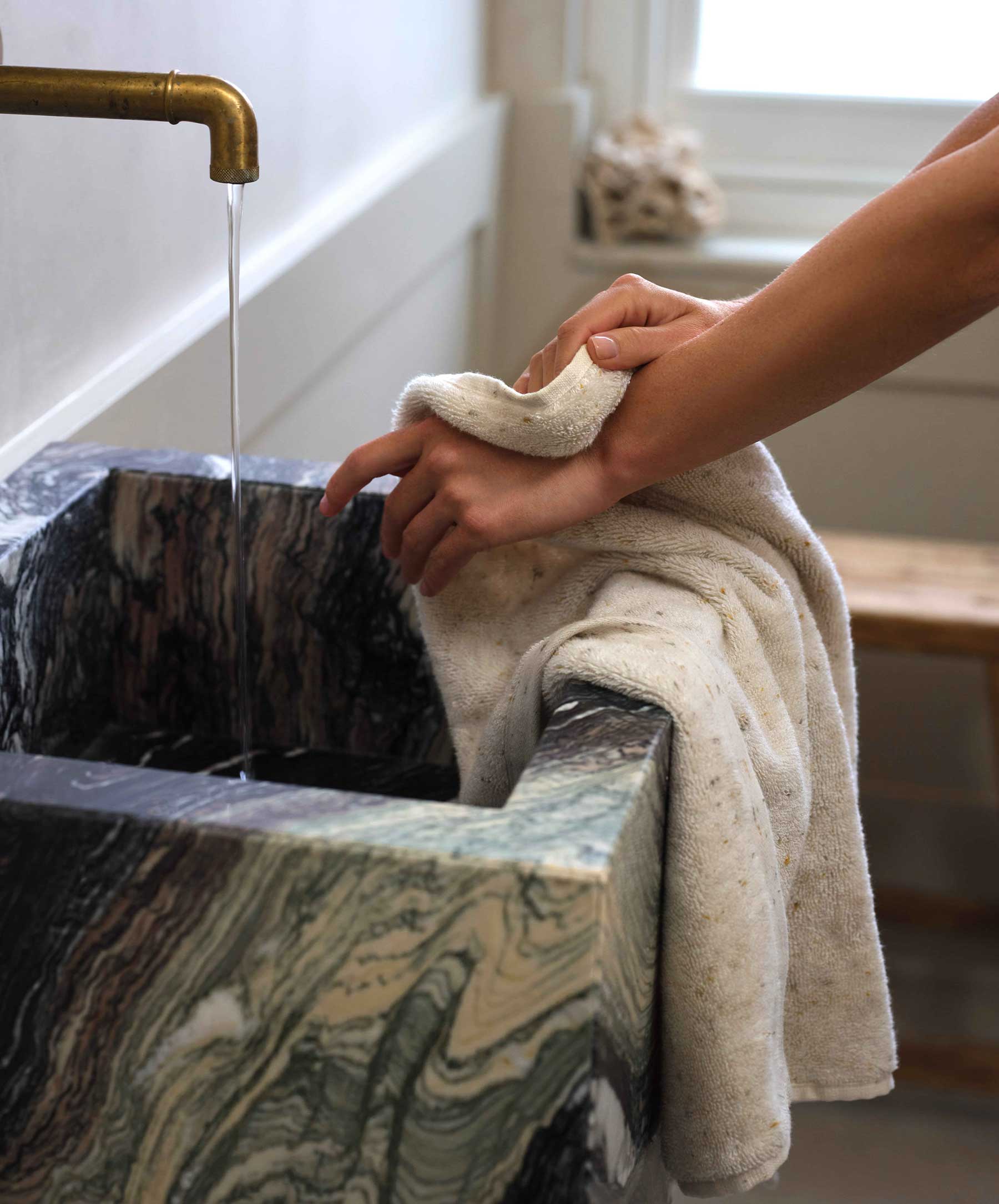 Textured Cotton Bathroom Towel Set Collection - Image 8