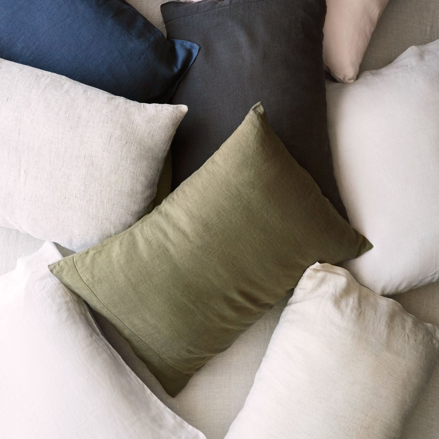 Refined Contemporary Linen Decorative Pillow - Image 67