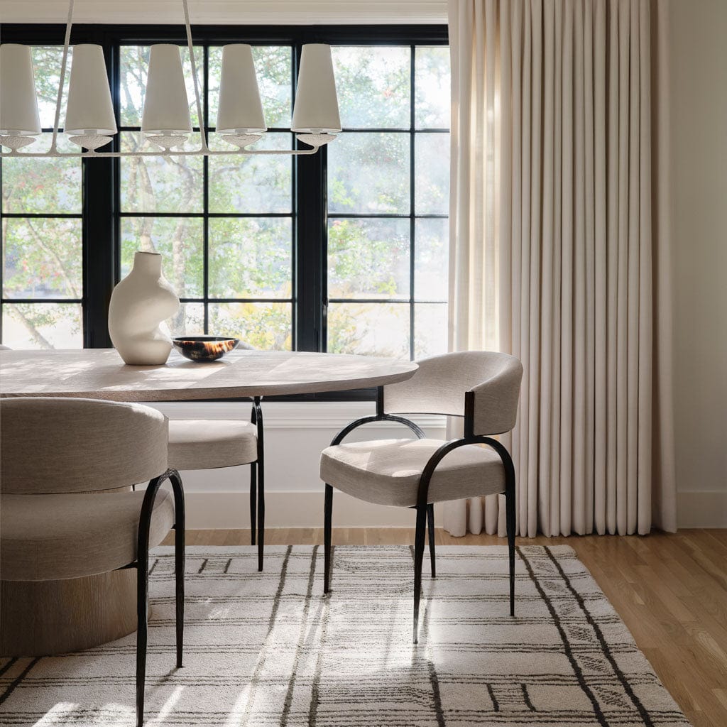 Minimal Hand-Knotted Area Rug in Olive - Image 5