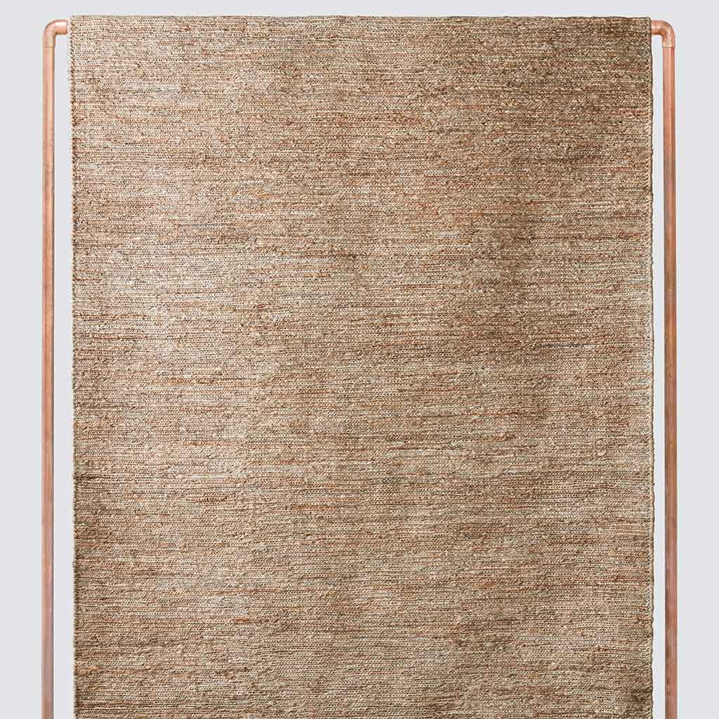 Subtle Handwoven Jute Area Rug in Natural