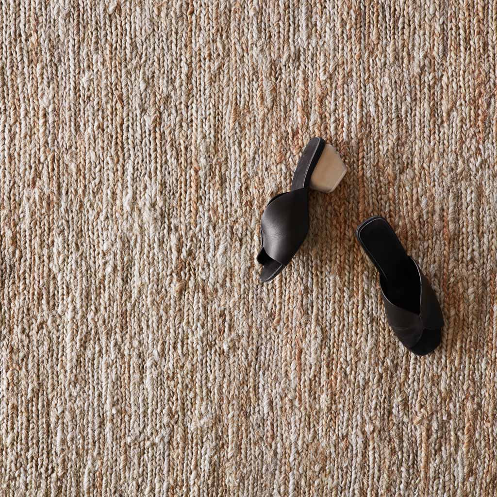 Subtle Handwoven Jute Area Rug in Natural - Image 2