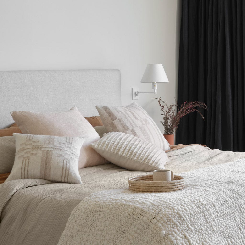 Refined Layered Woven Decorative Pillow - Image 3