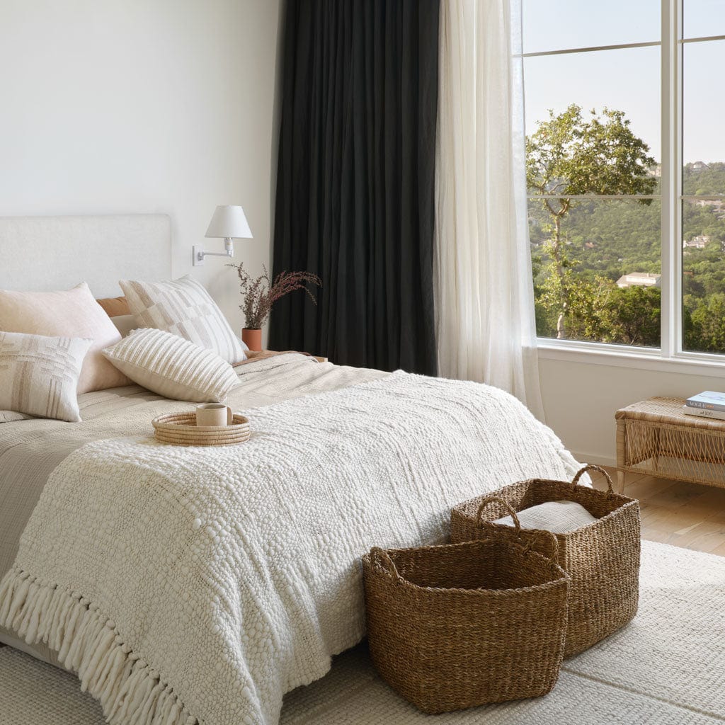Refined Layered Woven Decorative Pillow - Image 6