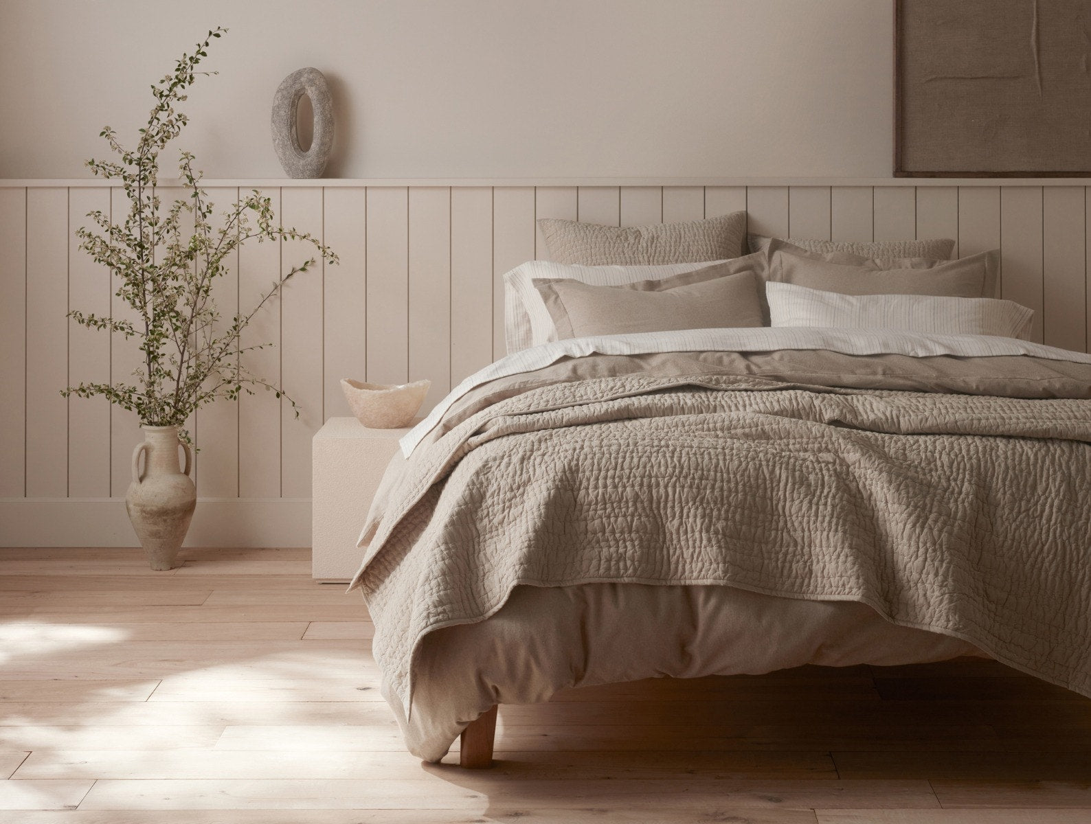 Hazel Handstitched Textile Pillow Sham for Everyday Comfort - Image 4